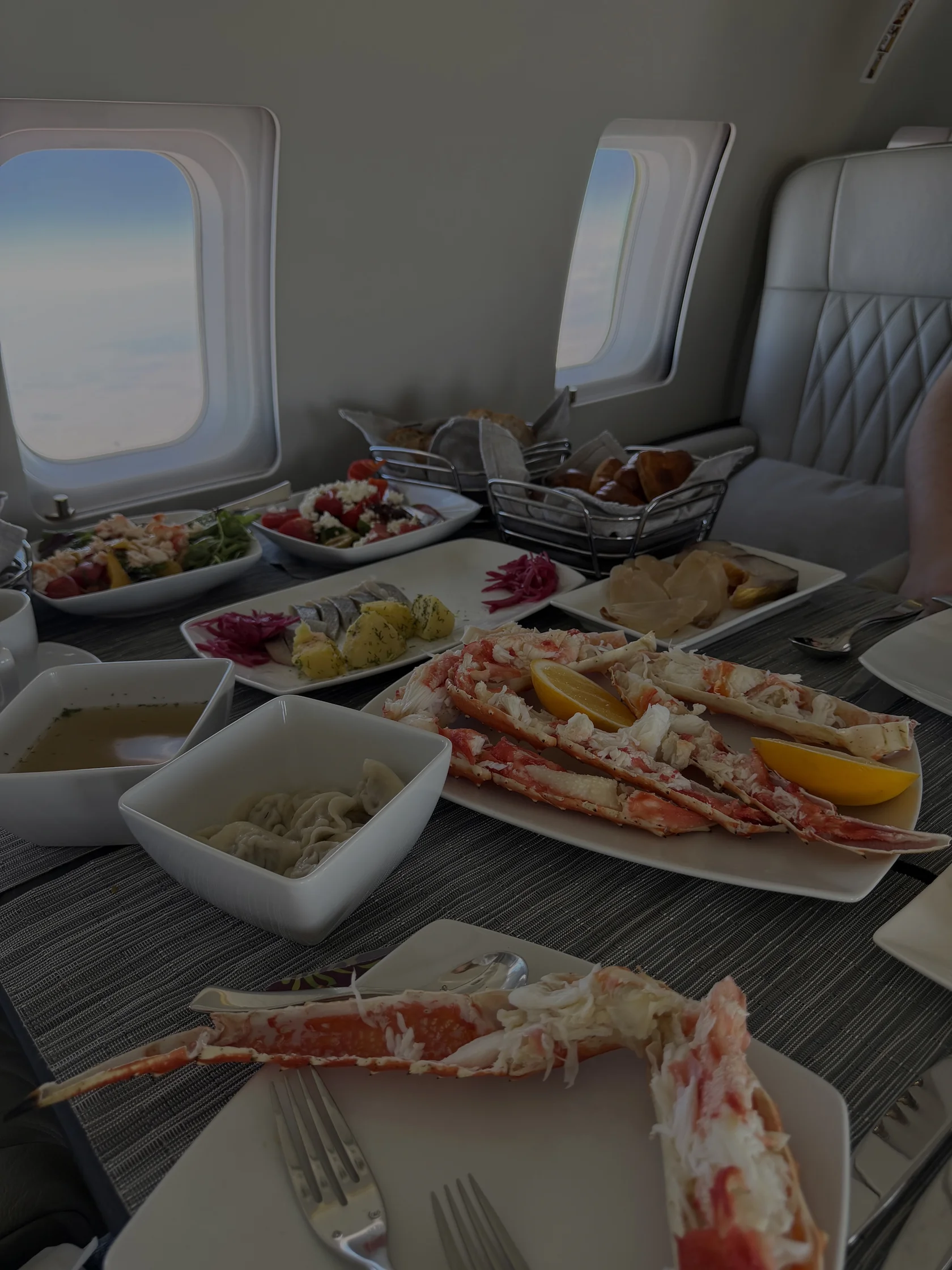 Catering for business jets